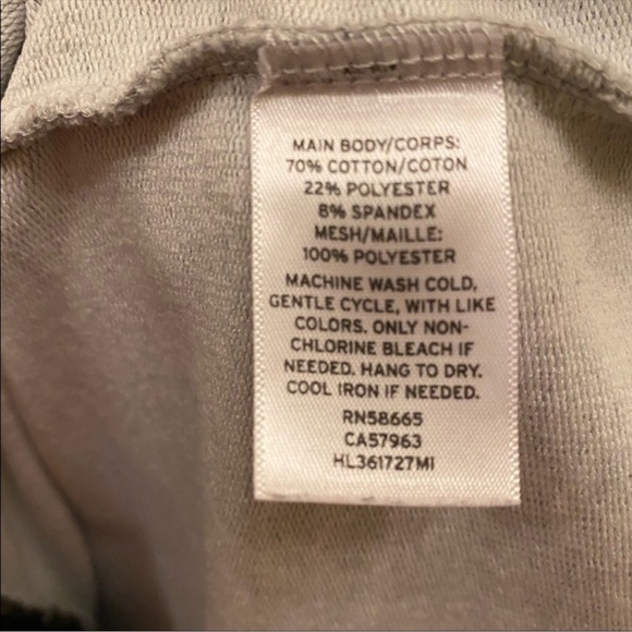 Chelsea28 gray sweatshirt with mesh ruffle detail - Picture 4 of 11